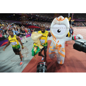 Außerirdisches BIGGYMONKEY™ Maskottchenkostüm – Olympische