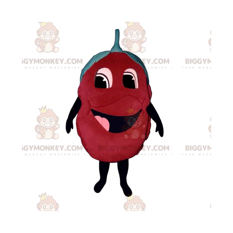 Costume da mascotte BIGGYMONKEY™ lampone sorridente -
