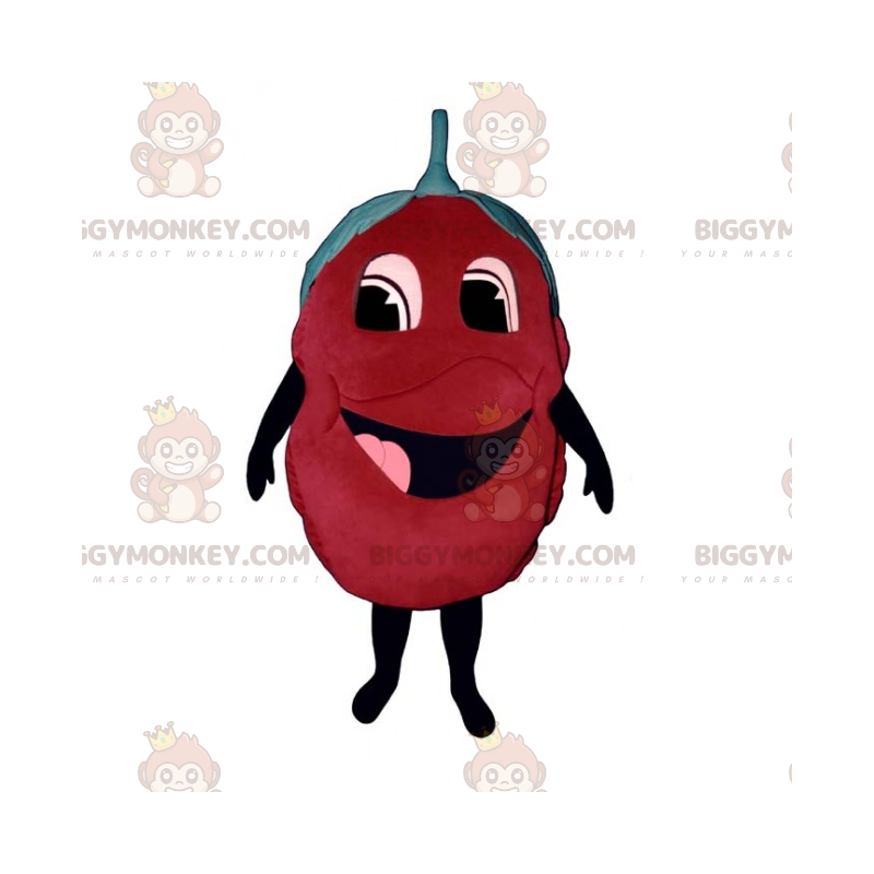 Smiling Raspberry BIGGYMONKEY™ Mascot Costume - Sizes L (175-180CM)