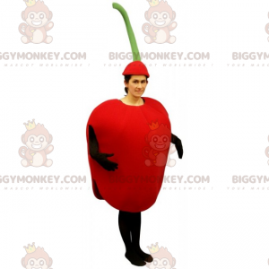 Traje de Mascote Fruit BIGGYMONKEY™ - Maçã Vermelha - Mascote de frutas - BIGGYMONKEY_015743 - BiggyMonkey.com