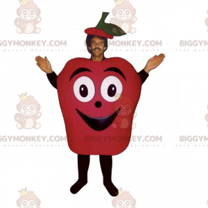 Disfraz de mascota Fruit BIGGYMONKEY™ - Manzana roja sonriente