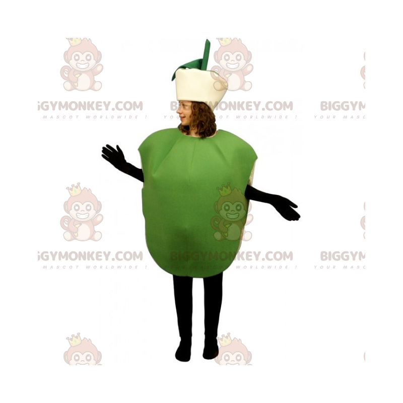 Fruit BIGGYMONKEY™ maskottiasu - vihreä omena - Hedelmän maskotti - BIGGYMONKEY_015745 - BiggyMonkey.com