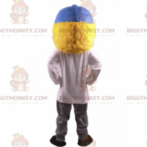 Boys BIGGYMONKEY™ Mascot Costume with Blue Cap - Biggymonkey.com