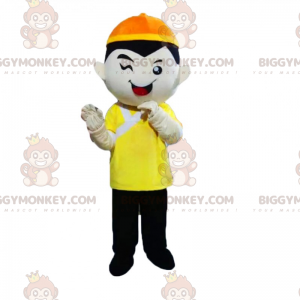 BIGGYMONKEY™ Maskottchen-Kostüm für Jungen und Augenzwinkern -