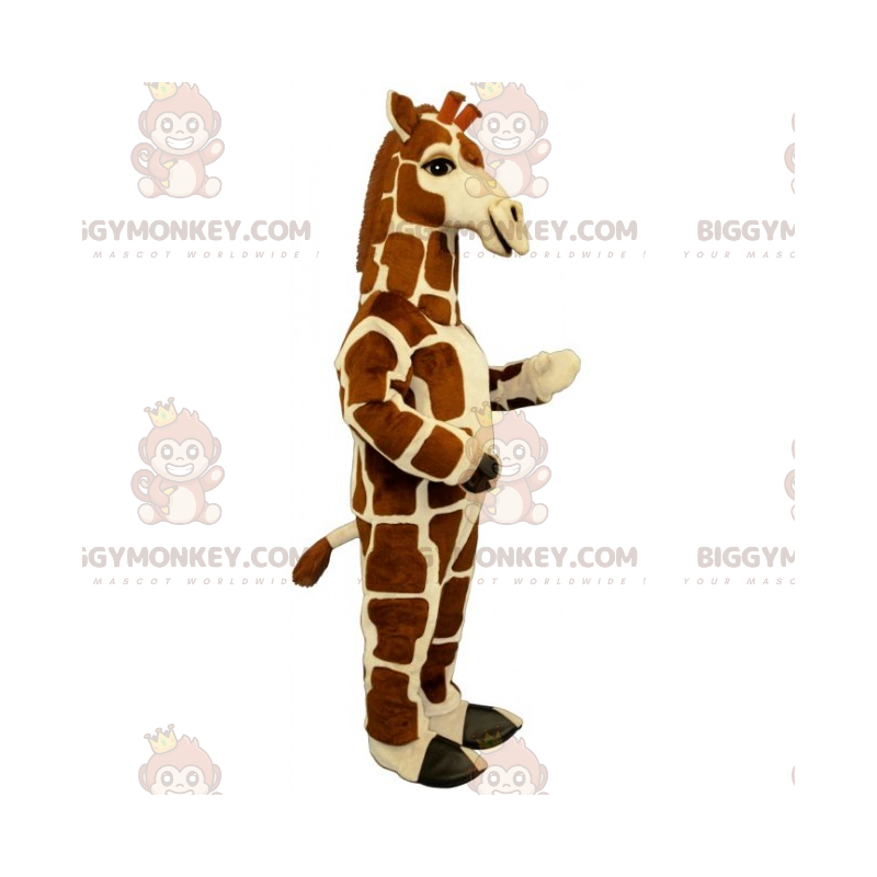 Costume mascotte BIGGYMONKEY™ giraffa maculata quadrata -