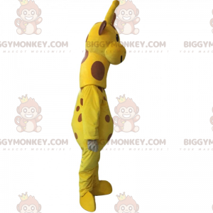 BIGGYMONKEY™ plettet girafmaskotkostume - Biggymonkey.com