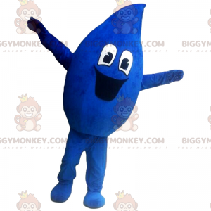 Fantasia de mascote BIGGYMONKEY™ com gota de água sorridente –