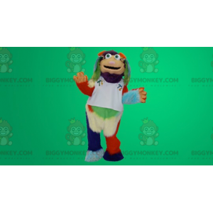 Πολύχρωμη στολή μασκότ Yeti BIGGYMONKEY™ - Biggymonkey.com
