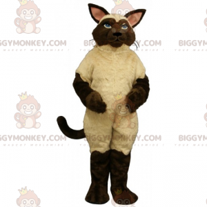 Costume de mascotte BIGGYMONKEY™ de grand chat siamois -