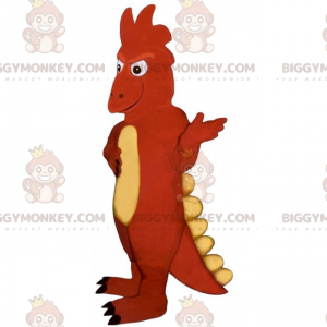 Stor tofarvet dinosaur BIGGYMONKEY™ maskotkostume -