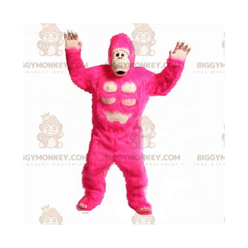 Big Pink Gorilla BIGGYMONKEY™ Mascot Costume - Biggymonkey.com