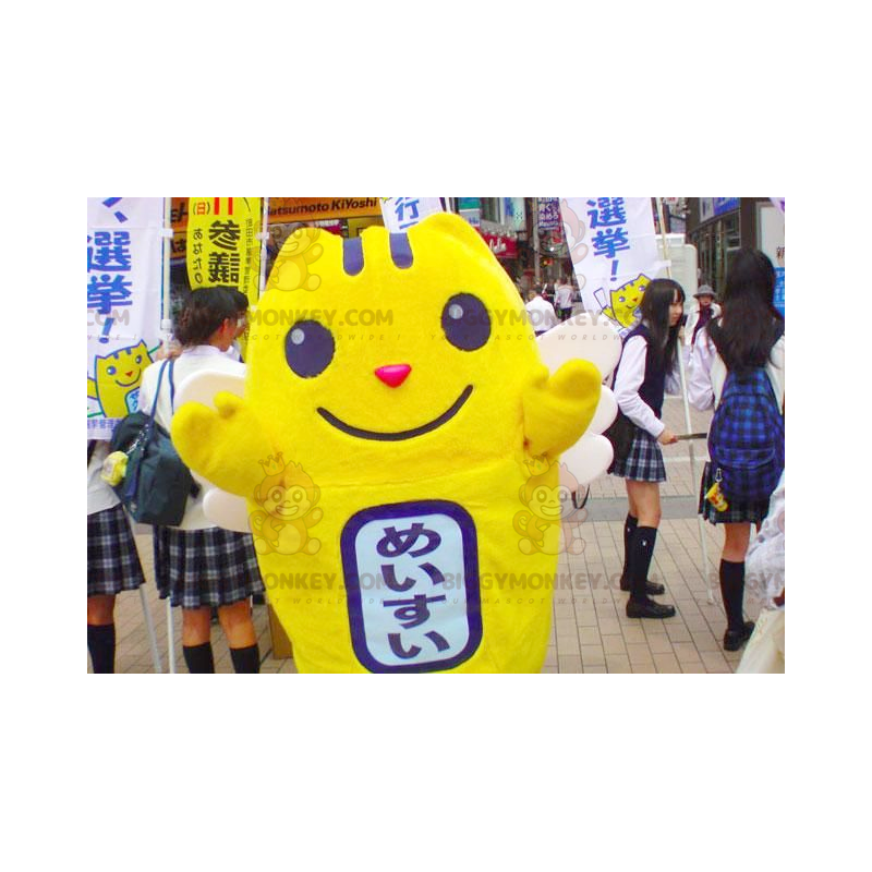 Costume de mascotte BIGGYMONKEY™ de bonhomme jaune de Pikachu - Costume de mascotte BIGGYMONKEY™ de bonhomme jaune de Pikachu -