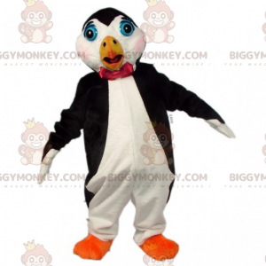 BIGGYMONKEY™ Großer Pinguin-Maskottchen-Kostüm mit Fliege -