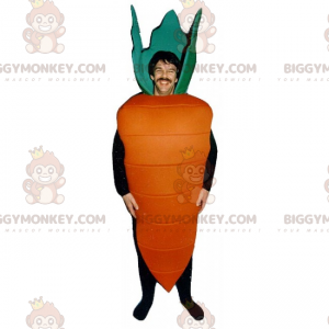 Disfraz de mascota Zanahoria grande BIGGYMONKEY™ -