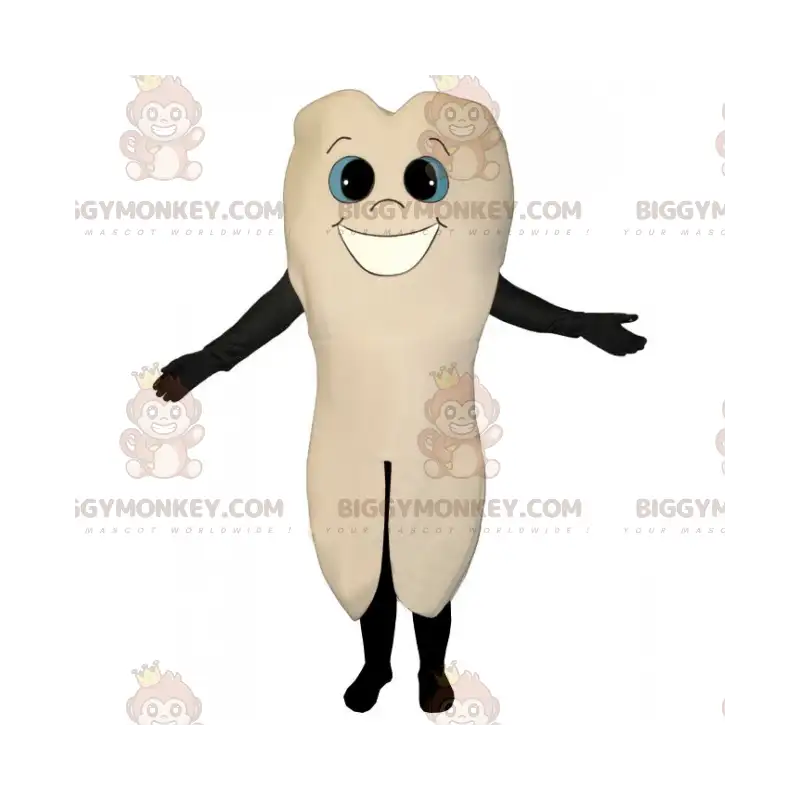 Traje de mascote Big Tooth BIGGYMONKEY™ com sorriso – Traje de mascote Big Tooth BIGGYMONKEY™ com sorriso –