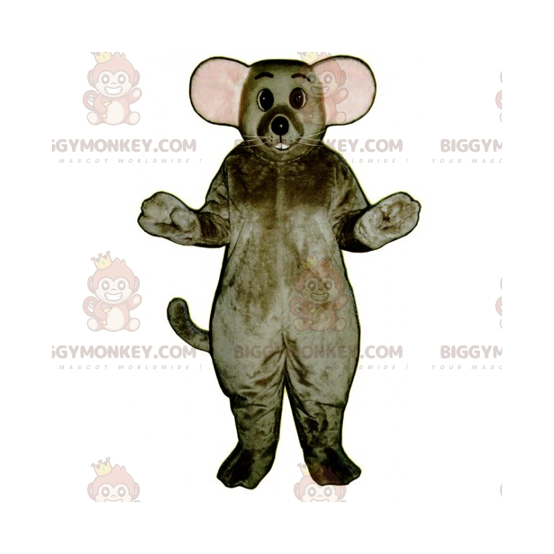Costume de mascotte BIGGYMONKEY™ de grande souris grise - Costume de mascotte BIGGYMONKEY™ de grande souris grise -