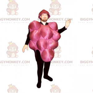 Disfraz de mascota BIGGYMONKEY™ de uva roja - Biggymonkey.com
