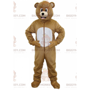Brauner und weißer Bär BIGGYMONKEY™ Maskottchen-Kostüm - Bärenmaskottchen - BIGGYMONKEY_01933 - BiggyMonkey.com