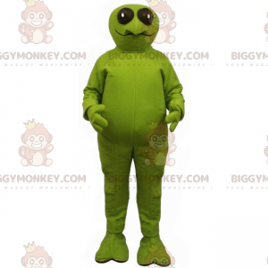 Traje de mascote de sapo BIGGYMONKEY™ com grandes olhos
