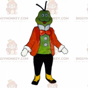 Στολή μασκότ Frog BIGGYMONKEY™ με σακάκι και παπιγιόν -