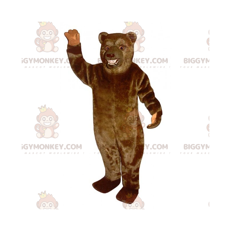 Disfraz de mascota de oso grizzly marrón BIGGYMONKEY™ - Disfraz de mascota de oso grizzly marrón BIGGYMONKEY™ -