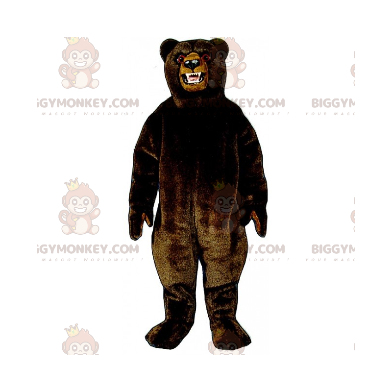 Zwarte boze grizzlybeer BIGGYMONKEY™ mascottekostuum - Zwarte boze grizzlybeer BIGGYMONKEY™ mascottekostuum -