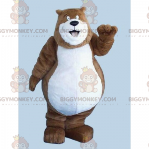 BIGGYMONKEY™ Big Smiling Nalle maskottiasu - Karhun maskotti - BIGGYMONKEY_015857 - BiggyMonkey.com