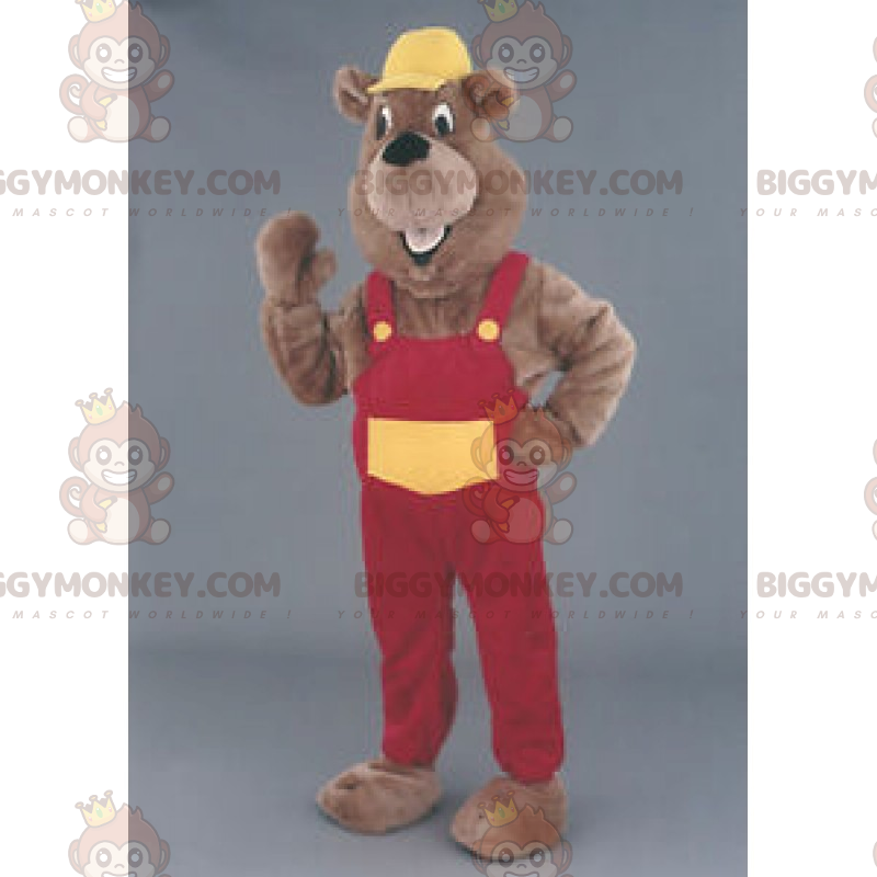 lood zuiger tweede Hamster BIGGYMONKEY™ mascottekostuum met pet en Besnoeiing L (175-180 cm)