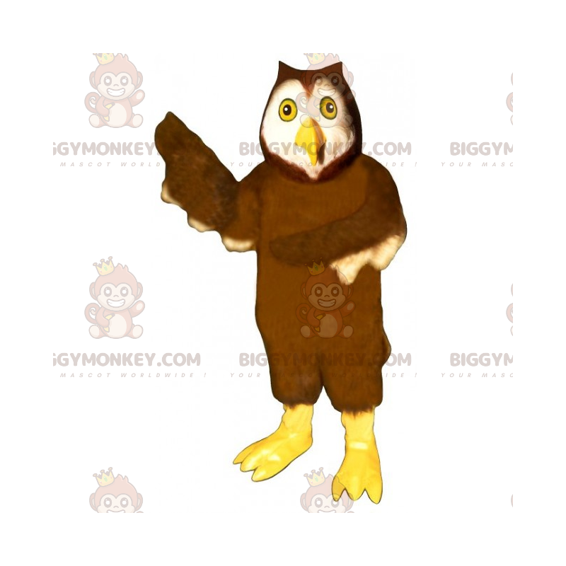 Costume da mascotte BIGGYMONKEY™ da gufi con zampe gialle - Costume da mascotte BIGGYMONKEY™ da gufi con zampe gialle -