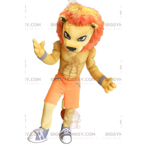  Costume da mascotte Muscle Tiger Orange BIGGYMONKEY™ - Mascotte della tigre - BIGGYMONKEY_0192 - BiggyMonkey.com