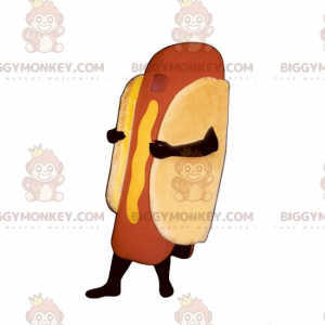 Costume de mascotte BIGGYMONKEY™ de Hot Dog a la moutarde -