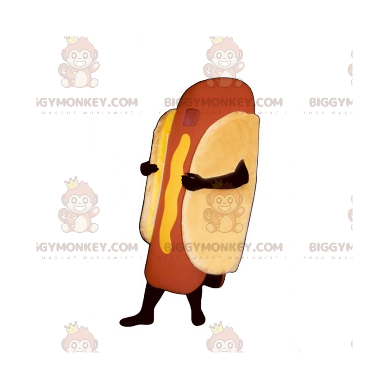 Mustard Hot Dog BIGGYMONKEY™ Mascot Costume - Biggymonkey.com Mustard Hot Dog BIGGYMONKEY™ Mascot Costume - Biggymonkey.com