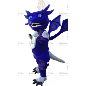 Αστεία και ιδιόμορφη στολή μασκότ BIGGYMONKEY™ Blue and White