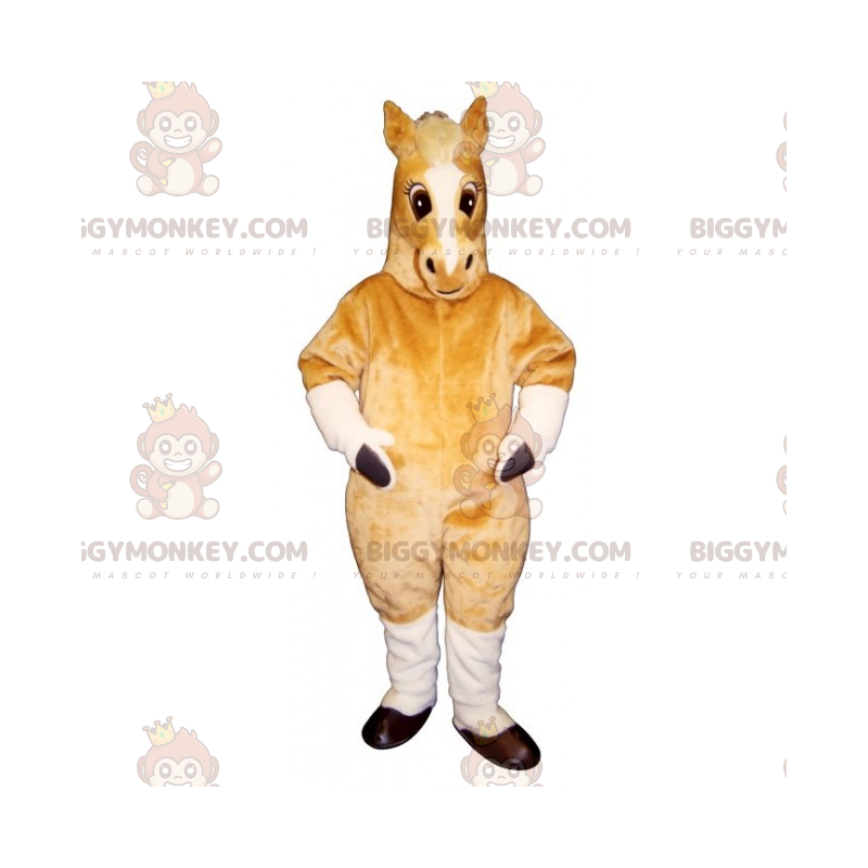 Tan Mare BIGGYMONKEY™ Mascot Costume – Biggymonkey.com Tan Mare BIGGYMONKEY™ Mascot Costume – Biggymonkey.com