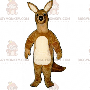 Großohriges Känguru BIGGYMONKEY™ Maskottchen-Kostüm -