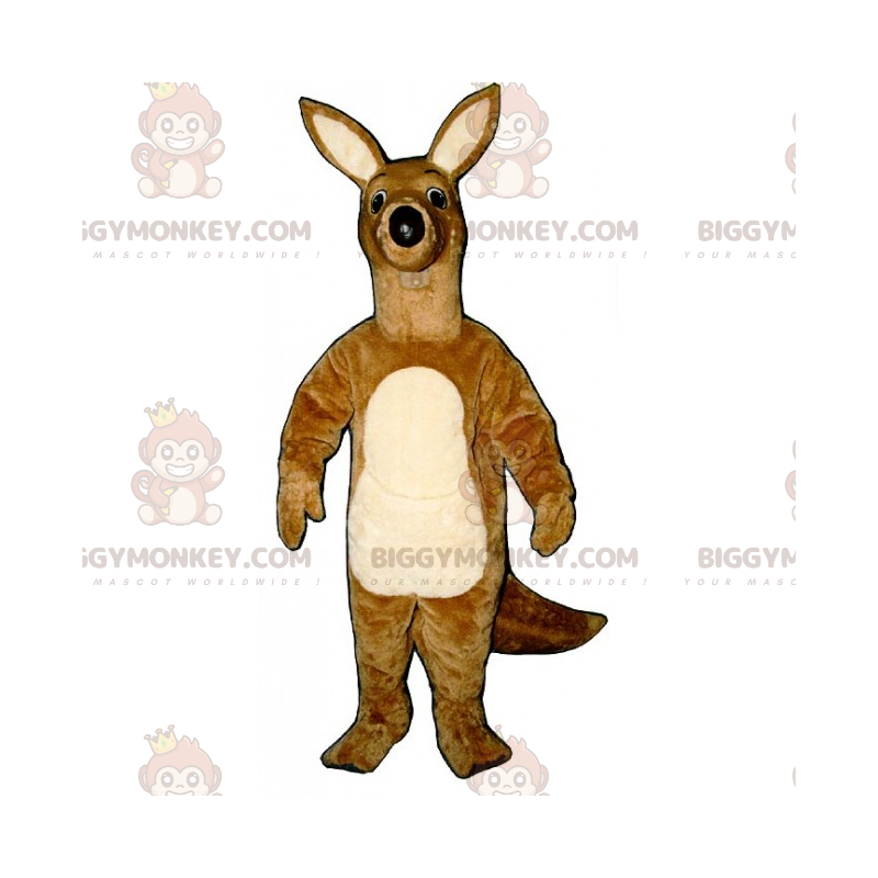 Fantasia de mascote de canguru orelhudo grande BIGGYMONKEY™ – Fantasia de mascote de canguru orelhudo grande BIGGYMONKEY™ –
