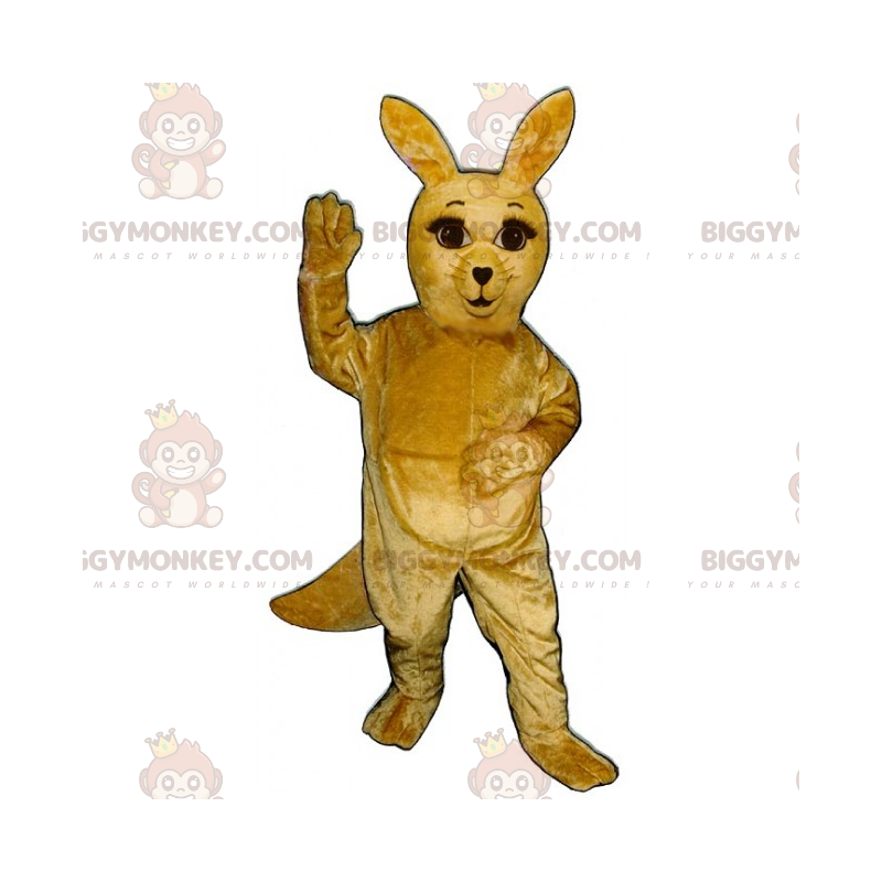 BIGGYMONKEY™ långa ögonfranskängurumaskotdräkt - BiggyMonkey BIGGYMONKEY™ långa ögonfranskängurumaskotdräkt - BiggyMonkey