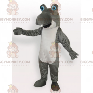 Kostým vtipného maskota šedého a bílého žraloka BIGGYMONKEY™ –