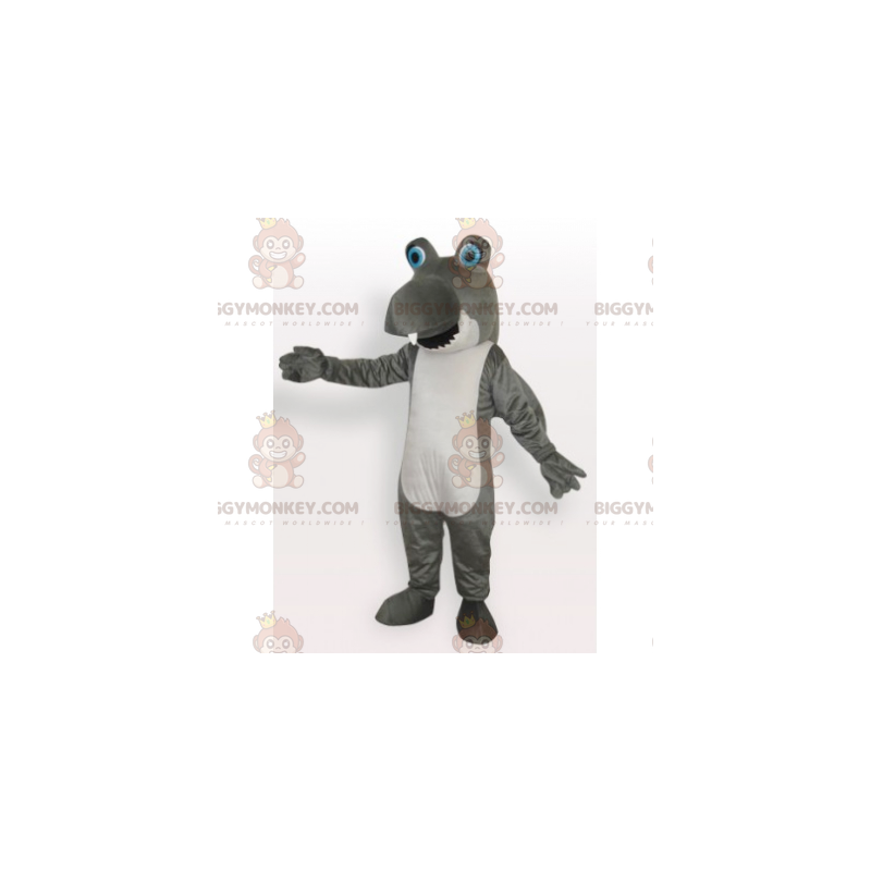 BIGGYMONKEY™ Divertente costume da mascotte squalo grigio e BIGGYMONKEY™ Divertente costume da mascotte squalo grigio e