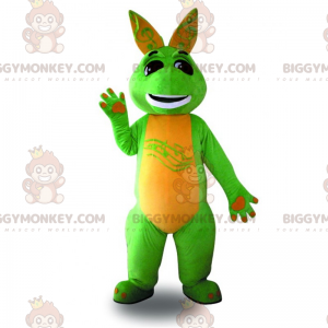 Grünes lächelndes Känguru BIGGYMONKEY™ Maskottchen-Kostüm -