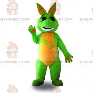 Στολή μασκότ BIGGYMONKEY™ Green Smiling Kangaroo - Μασκότ καγκουρό - BIGGYMONKEY_015911 - BiggyMonkey.com
