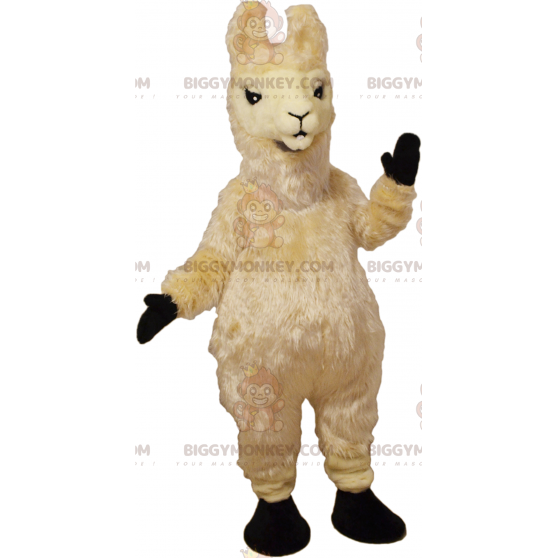 Beige lama BIGGYMONKEY™ maskotkostume - Biggymonkey.com