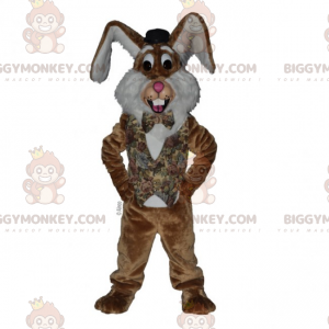 Fantasia de mascote de coelho orelhudo grande BIGGYMONKEY™ –