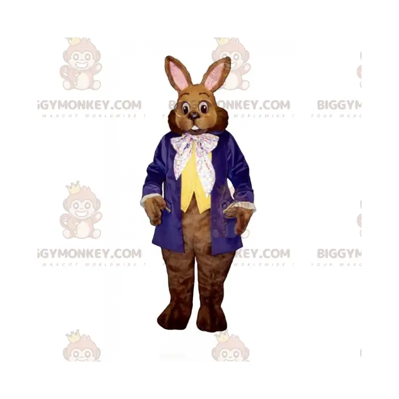 Costume da mascotte coniglio con occhiali rotondi BIGGYMONKEY™ Costume da mascotte coniglio con occhiali rotondi BIGGYMONKEY™