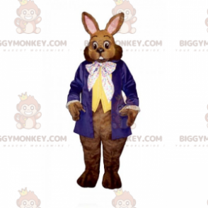 Fantasia de mascote de coelho com óculos redondos BIGGYMONKEY™ - Mascote de coelho - BIGGYMONKEY_015932 - BiggyMonkey.com