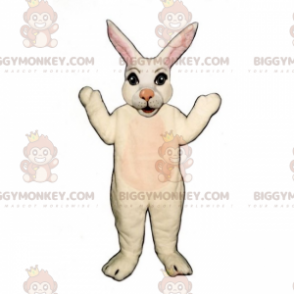 Pink Nosed White Rabbit BIGGYMONKEY™ maskotkostume - Kanin maskot - BIGGYMONKEY_015941 - BiggyMonkey.com