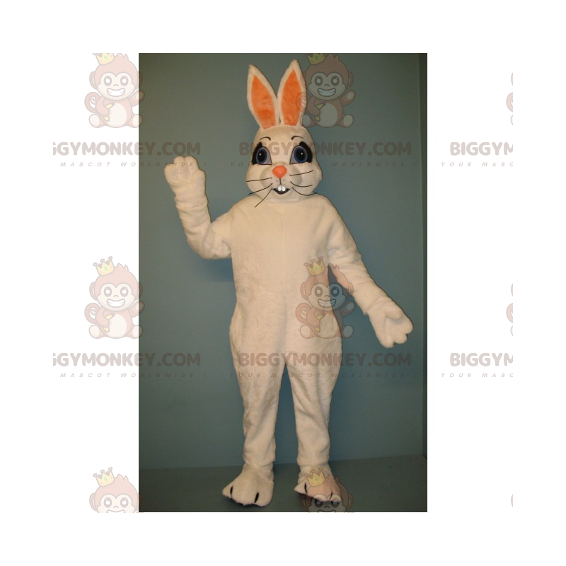 Στολή μασκότ Big Whiskers White Rabbit BIGGYMONKEY™ - Μασκότ κουνελιού - BIGGYMONKEY_015947 - BiggyMonkey.com