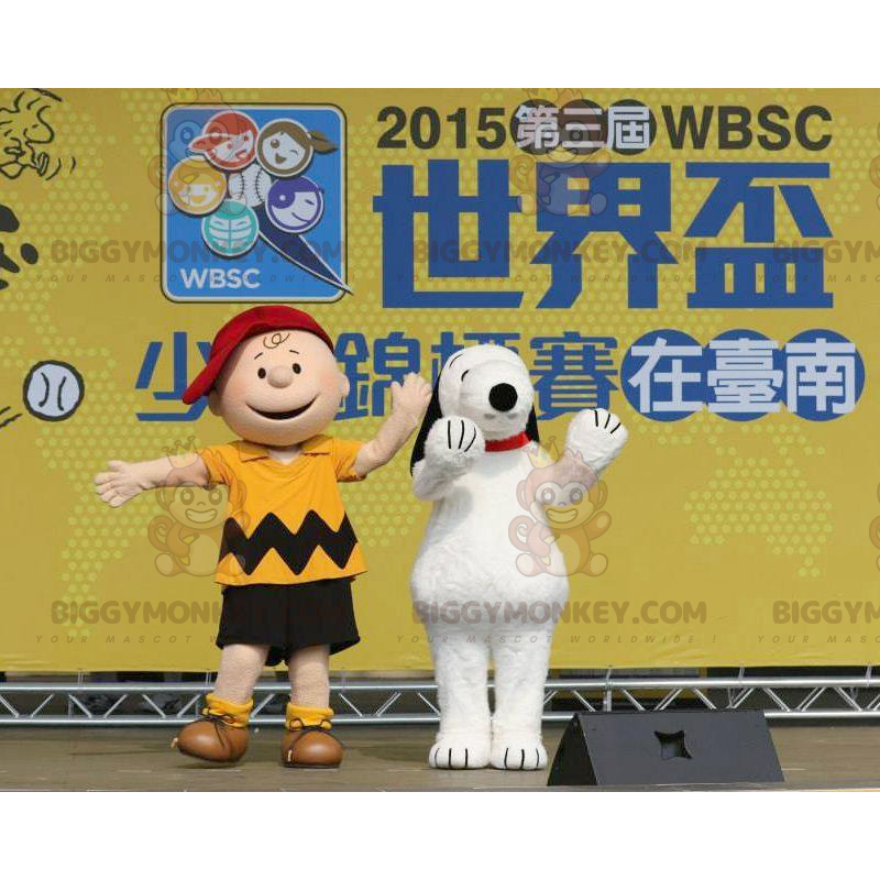 2 διάσημες μασκότ BIGGYMONKEY™ του Charlie Brown και του Snoopy - Μασκότ διάσημων χαρακτήρων - BiggyMonkey.com