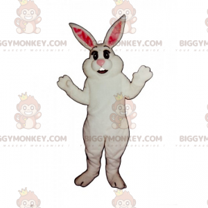 Klassinen White Rabbit BIGGYMONKEY™ maskottiasu -