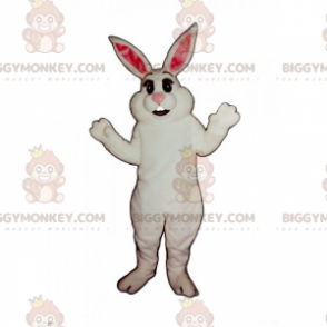 Costume de mascotte BIGGYMONKEY™ de lapin blanc classique - Mascotte de lapins - BIGGYMONKEY_015958 - BiggyMonkey.com